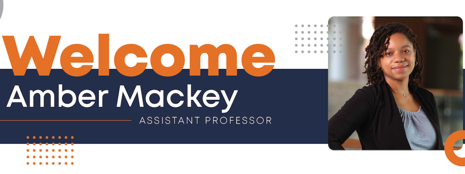 Welcome Amber Mackey