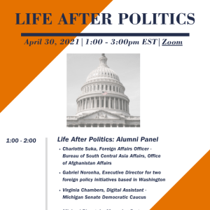 Life After Politics flier