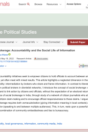 Social Brokerage: Accountability and the Social Life of Information