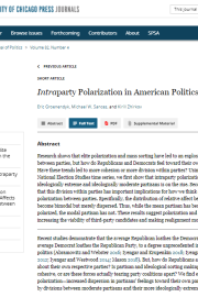 Intraparty Polarization in American Politics